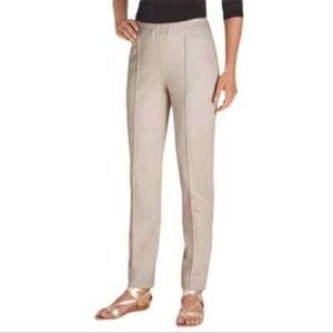 Soft Surroundings TL Tall Large Tan Knit Pull On Lounge Pants Career Casual